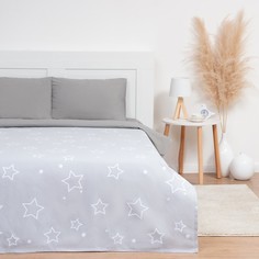 Покрывало Этель Grey star, 150x215 см, 100% хлопок