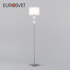 Торшер напольный с тканевым абажуром Eurosvet Caprera 01154/1 Е27 никель