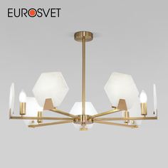 Потолочная люстра на 7 рожков Eurosvet Marble 60158/7 латунь E14