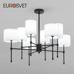 Потолочная люстра на восемь абажуров Eurosvet Notturno 60162/8 E14 черный
