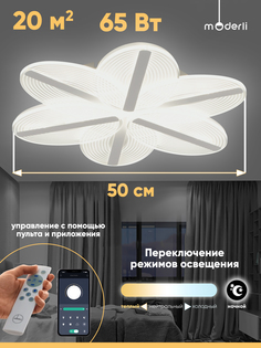 Светильник потолочный светодиодный Moderli V10675-CL Fiore