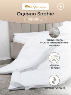 Одеяло Евро двуспальное всесезонное 195х215 Pure Line Sophie Arya
