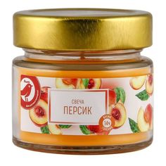 Свеча ароматическая в банке АШАН Красная птица Персик
