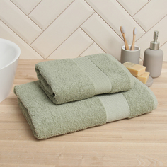 Полотенце махровое LoveLife Turkish cotton Нежность 50x90 см оливковый хлопок 450 грм2