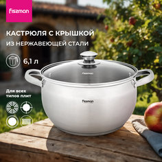 Кастрюля из нержавеющей стали FISSMAN Prime 6,1 л 5514