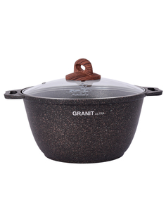 Кастрюля с крышкой Kukmara Granit ultra антипригарная 3 л