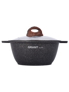 Кастрюля с крышкой Kukmara Granit ultra антипригарная 2 л