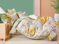 Постельное белье Cleo 2 спальное Satin de Luxe сатин наволочки 50х70