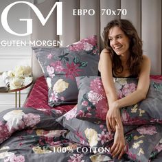 Постельное белье из поплина, Guten Morgen "Eleanor, 1035"; Евро наволочки 70 х 70 (размер)