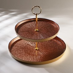 Этажерка Victoria Marrone, d=21/28 см, цвет бронзовый Akcam