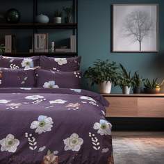 Постельное белье семейное Cleo Art Color с двумя пододеяльниками 145х215 см