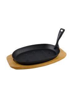 Сковорода на подставке Tradition чугунная, со съемной ручкой, 26,5х17,5 см MY Real Iron Cook