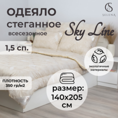 Одеяло SELENA Sky line Овечья шерсть всесезонное 1.5 сп 140х205 см