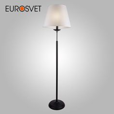 Торшер напольный с тканевым абажуром Eurosvet Hotel 01008/1 Е14 черный