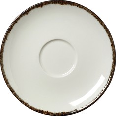 Блюдце Steelite Чакоул Дэппл 150х150мм, фарфор, белый-черный