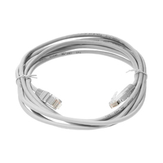 Патч-корд Lanmaster RJ45 - RJ45 вилка-вилка 3м (TWT-45-45-3.0-GY) серый