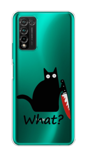 Чехол на Honor 10X Lite "Котик с ножом" Case Place