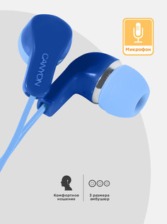 Наушники проводные с микрофоном Canyon CNS-CEPM02BL