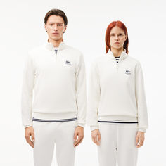 Мужская хлопковая толстовка Lacoste на молнии с высоким воротом
