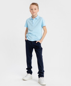 Брюки трикотажные синие Button Blue (122)