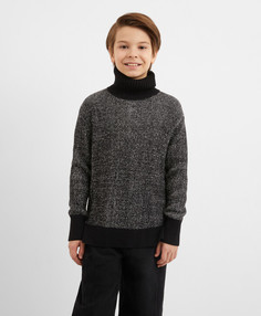 Водолазка вязаная чёрная для мальчика Gulliver (152)