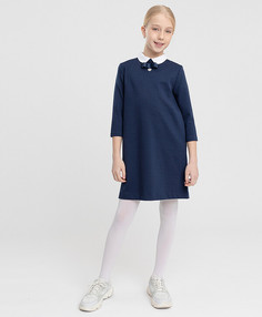 Платье синее с воротником Button Blue (164)