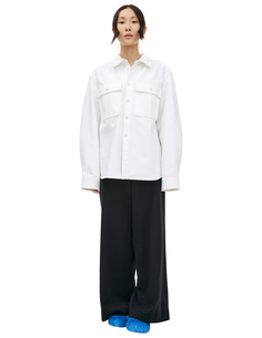 Джинсовая рубашка с накладными карманами Jil Sander