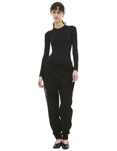 Черные брюки с патчем Yohji Yamamoto