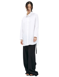 Белая рубашка из хлопка Jil Sander