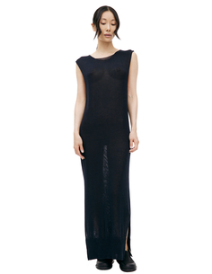 Полупрозрачное платье из хлопка Jil Sander