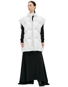 Белый жилет из пуха Vetements