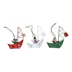 Подвеска Gerimport Ny лодка с фигурами 8,5х3,5х11 см