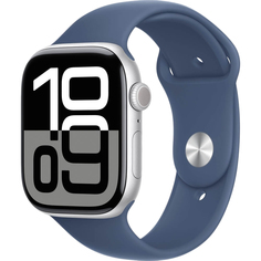 Смарт-часы Apple Watch Series 10 46 мм серебристый M/L спортивный ремешок