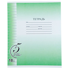 Тетрадь Action Только на пять! 18 л линейка Action!