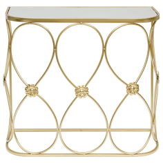 Консоль Glasar зеркальная столешница 68x28x63см ГЛАСАР