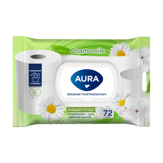Туалетная бумага AURA Влажная 72шт