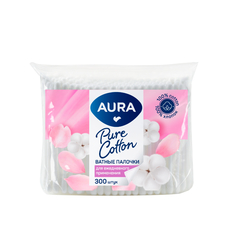 Палочки ватные Aura Beauty пакет 300 шт