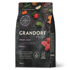 Сухой корм для кошек Grandorf Fresh из свежего мяса ягнёнка с бататом 0,4 кг