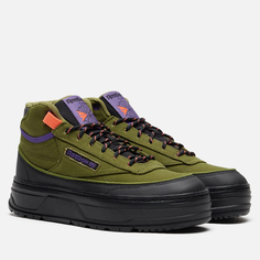 Женские ботинки Reebok Club C Geo Mid, цвет зелёный, размер 37 EU
