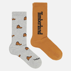 Комплект носков Timberland 2-Pack All Over Print, цвет комбинированный, размер 43-45 EU