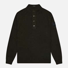 Мужской свитер Weekend Offender Castillos Wool Quarter Neck, цвет оливковый, размер L