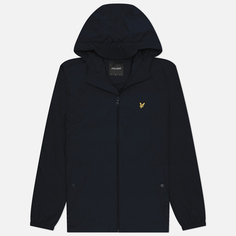 Мужская куртка ветровка Lyle & Scott Zip Through Hooded, цвет чёрный, размер XXL