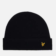 Шапка Lyle & Scott Racked Rib, цвет чёрный