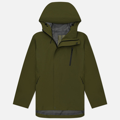 Мужская куртка ветровка maharishi Waterproof 3L Asym Storm Parka, цвет оливковый, размер M