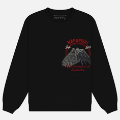 Мужская толстовка maharishi Peace Mountain Crew, цвет чёрный, размер XL