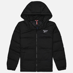 Мужской пуховик Reebok Vector Back Stretch Puffer, цвет чёрный, размер L