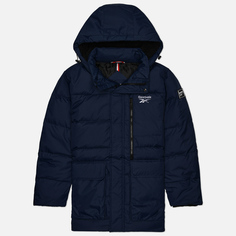 Мужская куртка парка Reebok Down Puffer Hooded, цвет синий, размер XXL
