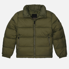 Женский пуховик Napapijri Box Logo Puffer, цвет зелёный, размер M