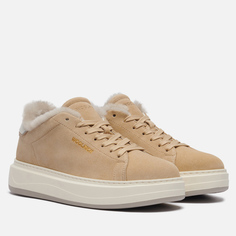 Женские кроссовки Woolrich Arrow Court Fur Suede, цвет бежевый, размер 38.5 EU