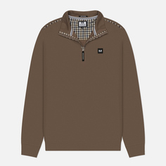 Мужская толстовка Weekend Offender Matisa Quarter Zip, цвет коричневый, размер S